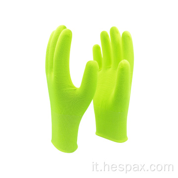 Hespax Giallo a maglia Lightwight Soft Safety Work Goves